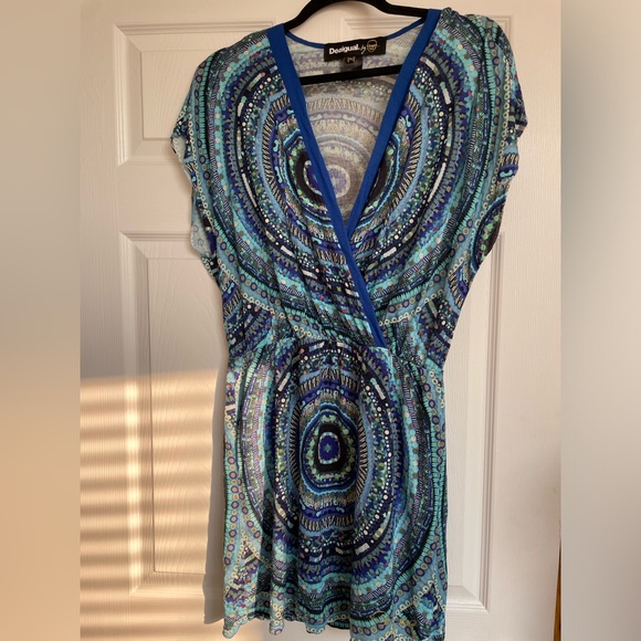 Desigual faux wrap mini. Size XL but fits smaller, more like a medium or large. - Picture 1 of 5